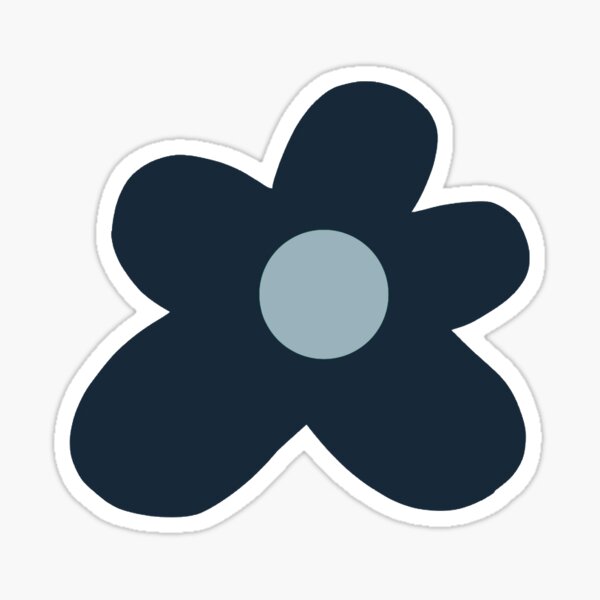 Artikelvorschau, blaue zweifarbige Blume entworfen und verkauft von mostesoteric .