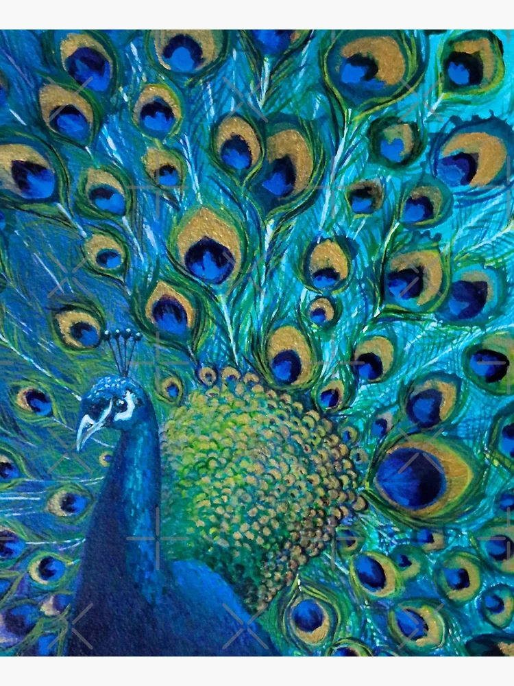 Thumbnail 6 of 6, Apron, Peacock In Its Full Glory designed and sold by Nicola Morgan.