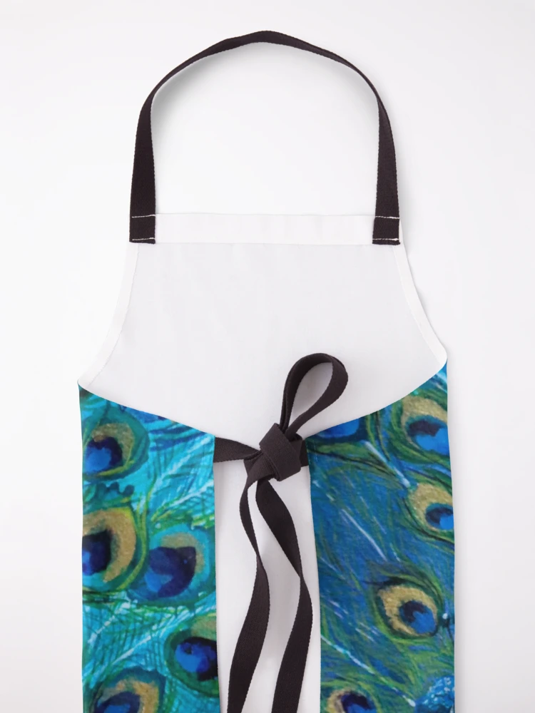 Thumbnail 5 of 6, Apron, Peacock In Its Full Glory designed and sold by Nicola Morgan.