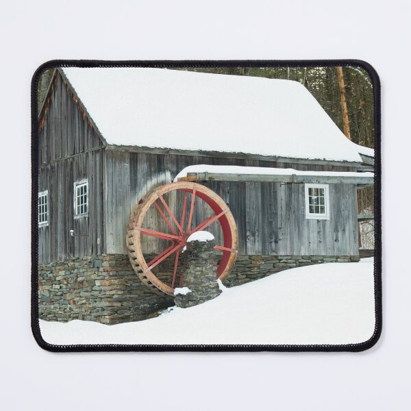 Item preview, Grist Mill in the Snow, Rockingham Vermont designed and sold by srwdesign.