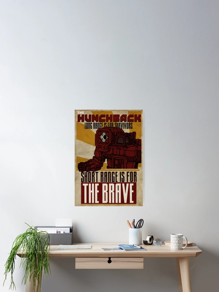 Thumbnail 2 of 3, Poster, Battletech 'Mechs: The Hunchback designed and sold by Blunderstated.