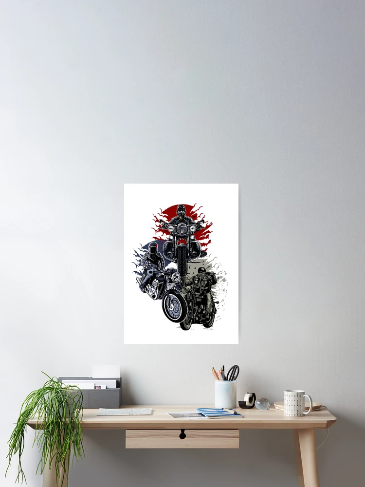 Thumbnail 2 of 3, Poster, Bikers designed and sold by TeesandTops.
