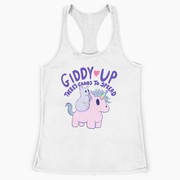 Item preview, Lindo gato montando unicornio - ¡Arre, hay caos por propagar! designed and sold by Jess.a.creates.