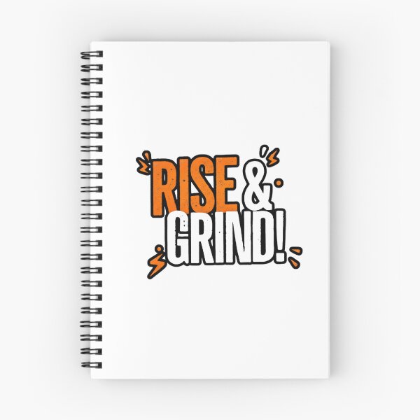 Item preview, Rise & Grind – Motivational Hustle Quote designed and sold by Kavya Art.