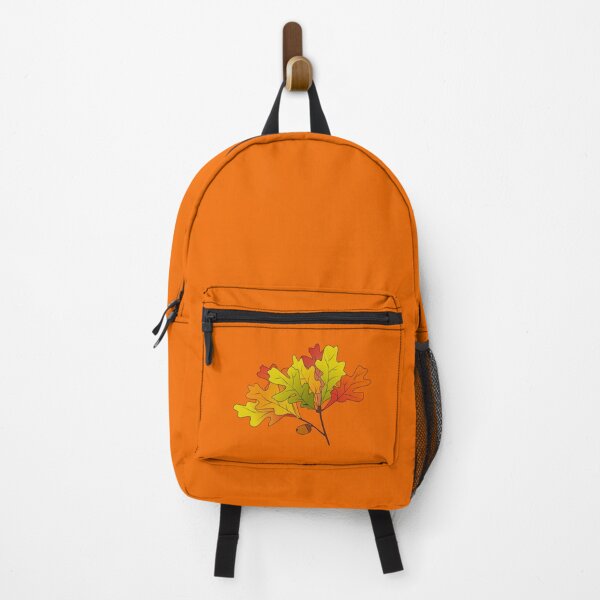 Item preview, Cartoon Oak Leaf Clusters Set 7 Single 1 on Orange f56a00 designed and sold by Art in My Loft.