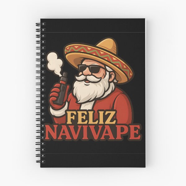 Item preview, Feliz NaviVape – Papá Noel con sombrero y vapeador | Divertido diseño navideño para vapear designed and sold by House of Taste Vape Designs.