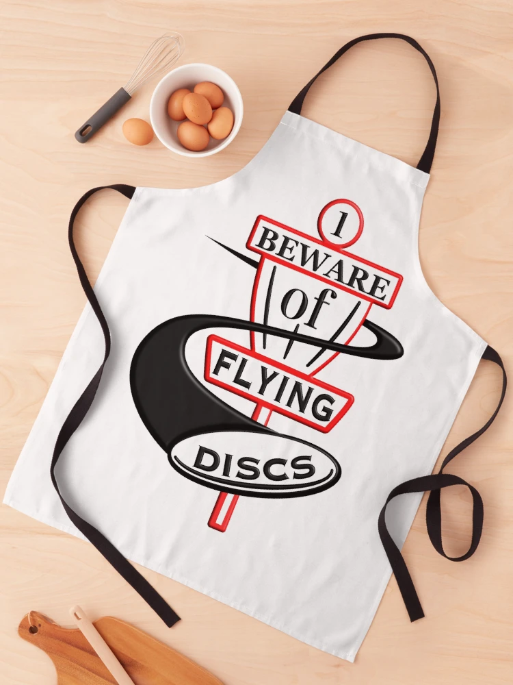 Thumbnail 1 of 6, Apron, Beware of Flying Discs - Disc Golf designed and sold by dcroffe.