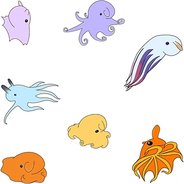 Artwork thumbnail, Dumbo Octopus by Leapingdoe
