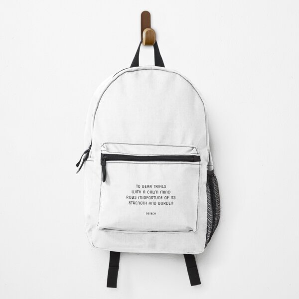 Item preview, To bear trials with a calm mind robs misfortune of its strength and burden - Seneca Stoic philosophy designed and sold by Inspirationmotivation.