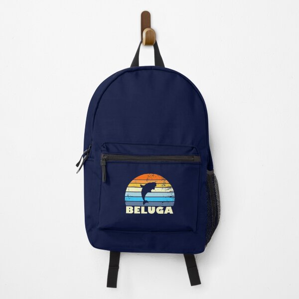 Item preview, Beluga Whale Retro Sunset Save The Whales Beluga Gear designed and sold by SantogadeElenas.