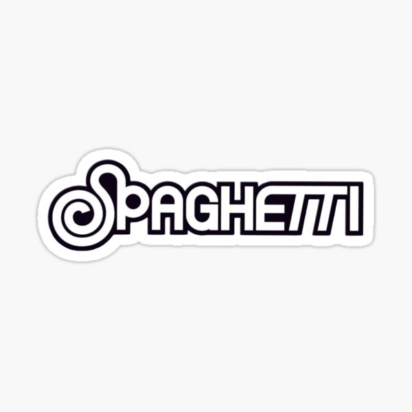 Item preview, Logotipo de Le Sserafim Spaghetti (Blanco y negro) designed and sold by NadyaEsthetic.