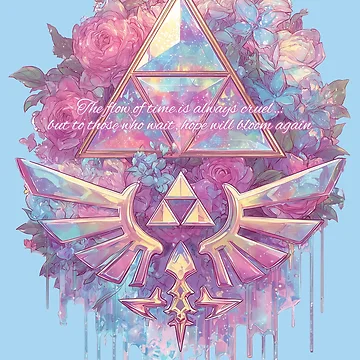 Artwork thumbnail, Blooming Triforce by Kawaii Pink Designs