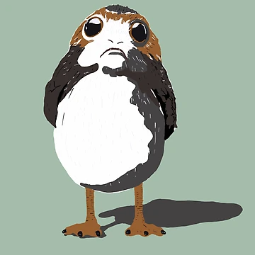 Artwork thumbnail, Porg! by adamdavidevans