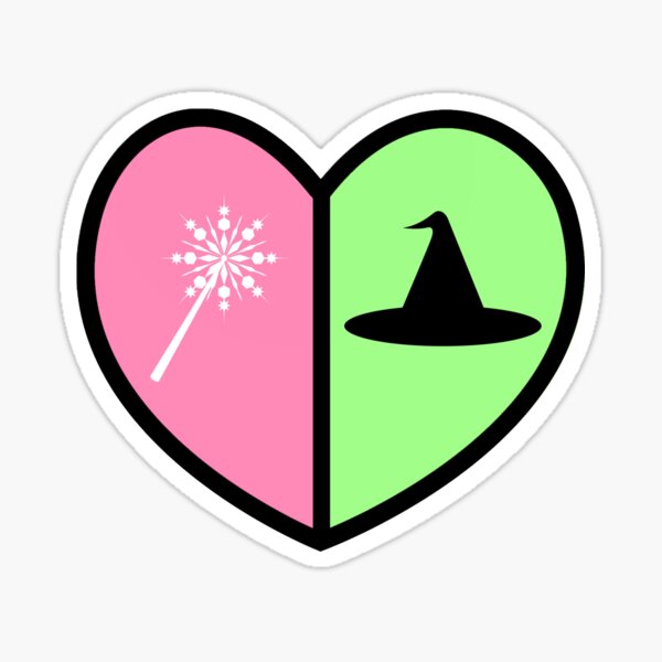 Item preview, Wicked El Corazón Musical Elphaba Glinda Símbolos designed and sold by sarahp77.