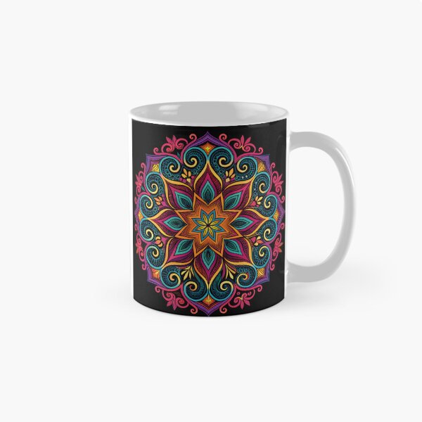 Aperçu de l'œuvre Design de mandala esthétique unique à effet néon créée et vendue par HLPsychDesigns.