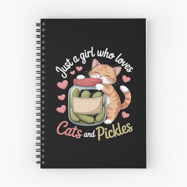 Item preview, Just A Girl Who Loves Cats And Pickles. Funny Cats Pickles designed and sold by ToggleBet.