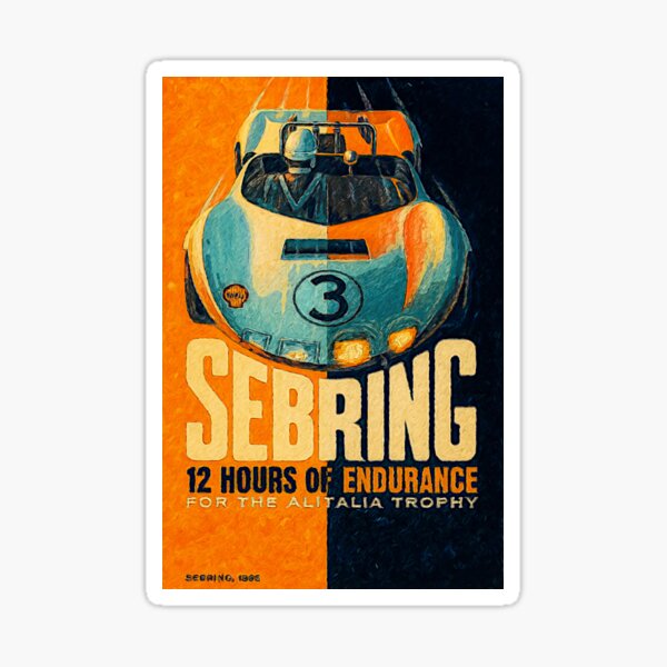 Item preview, Variante vintage del Gran Premio de Sebring de 1966 (12 horas) designed and sold by Helios Be. Lavsh.