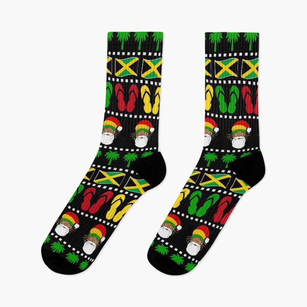 Item preview, Patrón de suéter navideño tropical jamaicano designed and sold by HotHibiscus.