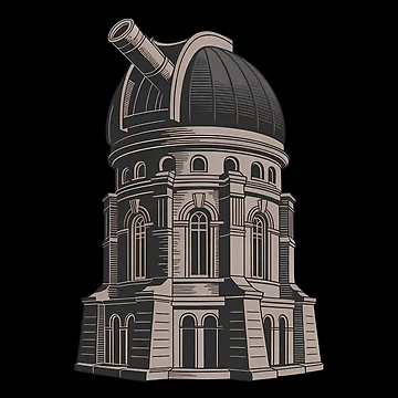 Imagen de la obra Observatorio de Funny Vintage Stickers And T-Shirts