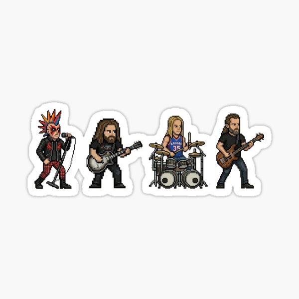 Aperçu de l'œuvre Membres du groupe Tool : Maynard, Adam, Justin et Daney créée et vendue par guitarchalk.