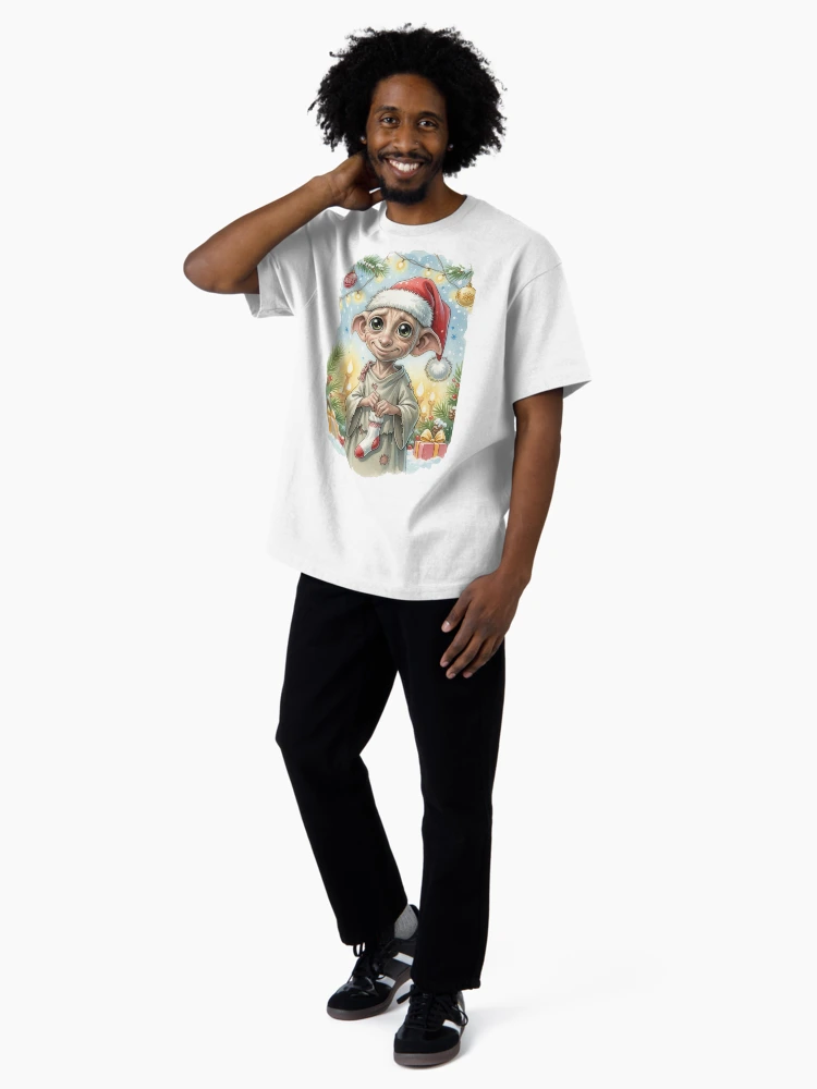 Thumbnail 4 of 7, Oversized T-Shirt, Free elf on Christmas - HP collection designed and sold by HardDraw.