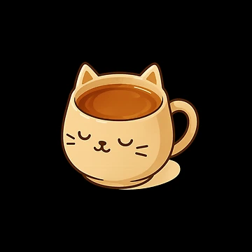 Artwork thumbnail, Cozycore Cat Cup by Paninides