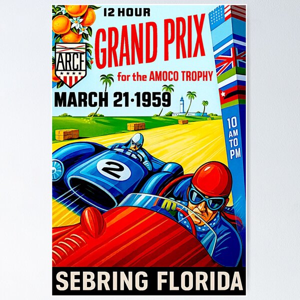 Item preview, Variación vintage del Gran Premio de 12 horas de Sebring de 1959 designed and sold by Helios Be. Lavsh.