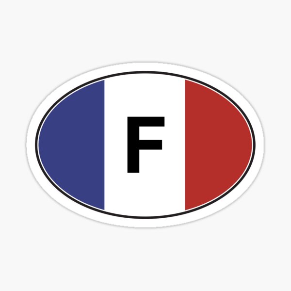 Item preview, France Car Sticker designed and sold by Fun French Stickers.