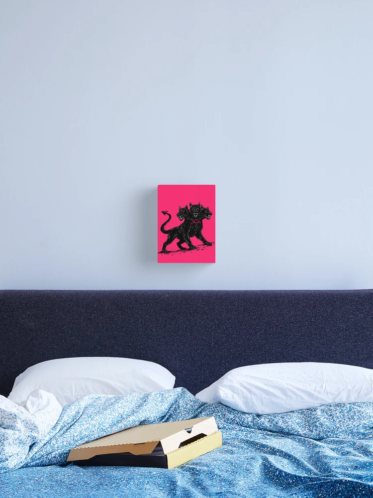Thumbnail 2 of 3, Canvas Print, Three-headed Dog designed and sold by Marsdk Art.