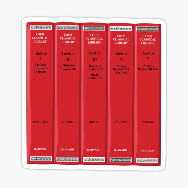 Item preview, Loeb Classical Library Spines– Works of Tacitus designed and sold by FeminaFacti.