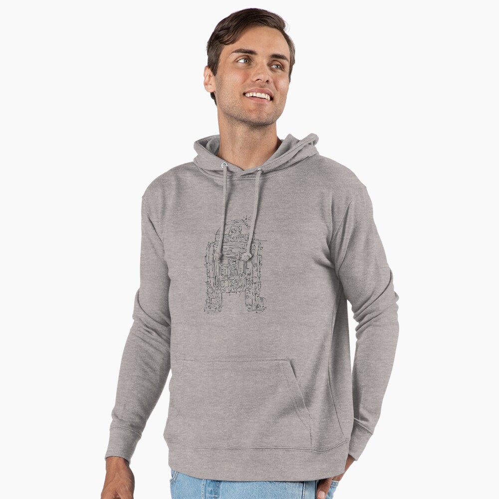 Vista previa del artículo con la obra «Sudadera ligera con capucha», diseñado y vendido por stephanpaquet.