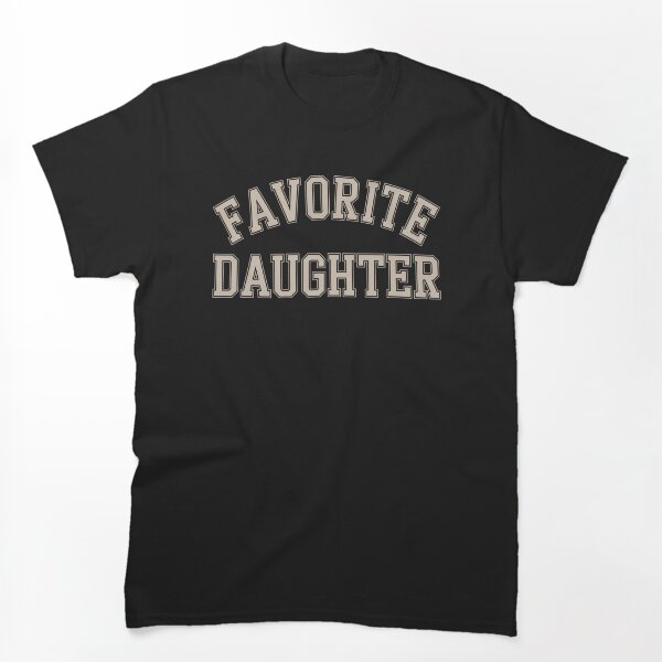 Artikelvorschau, Lieblingstochter-Shirt – Lustiges Familien-Witz-T-Shirt, College-Schriftart, Lieblingsgeschenk für Töchter entworfen und verkauft von PosiMCreations.