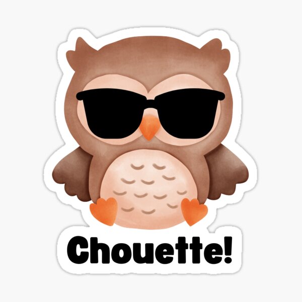 Item preview, Chouette  designed and sold by Fun French Stickers.