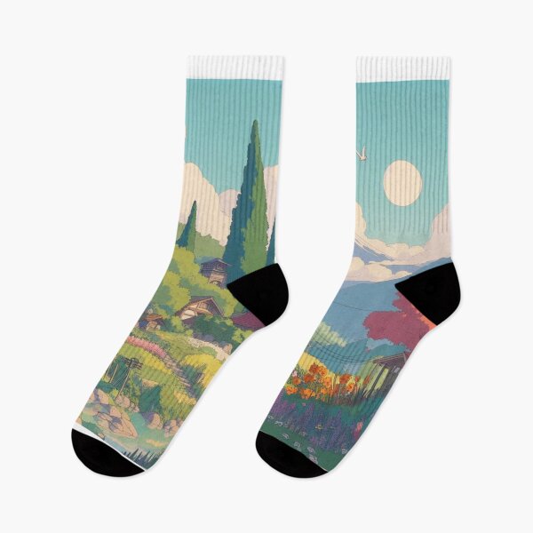 Item preview, Paisaje del estudio Ghibli designed and sold by AnimeRay.