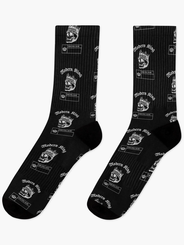 Thumbnail 1 of 5, Socks, Modern King- The King Still Alive designed and sold by ChestLaughs.