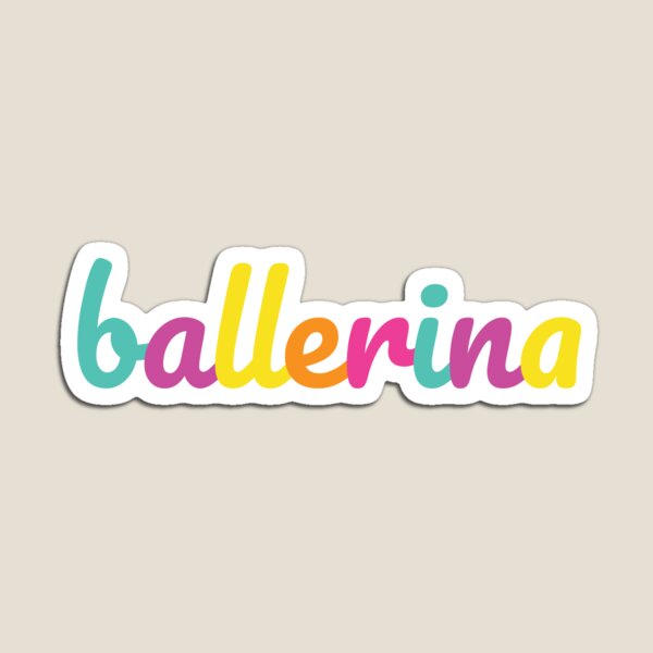 Item preview, bailarina neon colores designed and sold by DanceDeck.