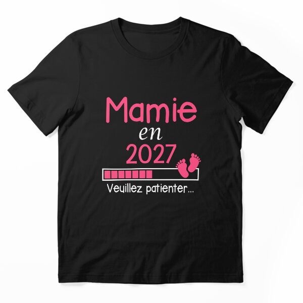 Aperçu de l'œuvre Mamie en 2027 cadeau future Grand-mère créée et vendue par Niko Samuel.