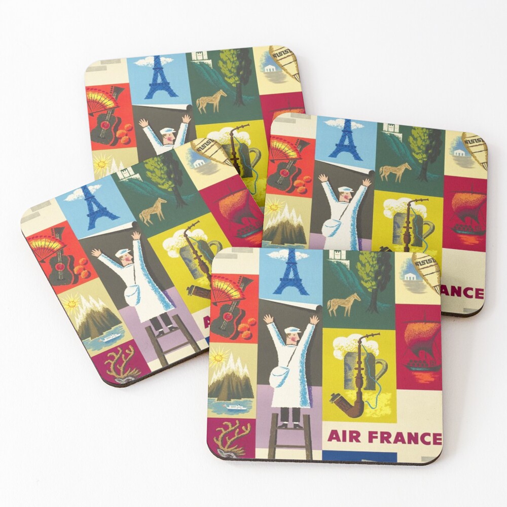 Aperçu de l'œuvre Dessous de verre (lot de 4) créée et vendue par GraphicMondaze.