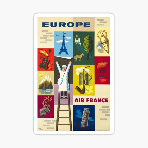 Aperçu de l'œuvre Air France créée et vendue par GraphicMondaze.