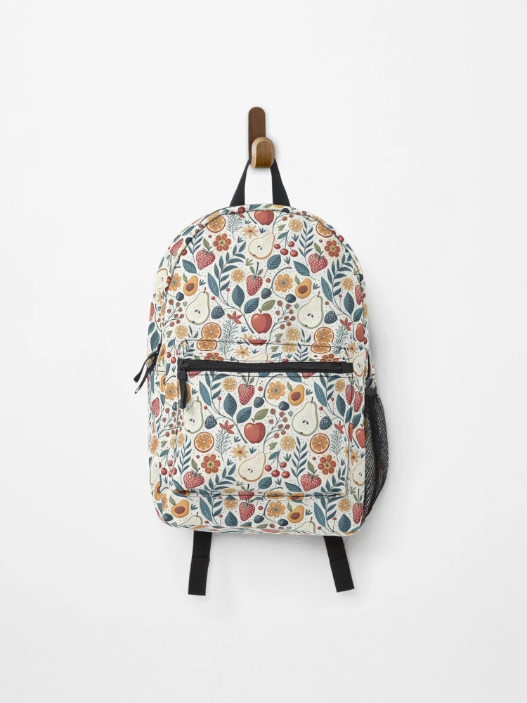 Thumbnail 1 of 3, Backpack, Fruits Scatter designed and sold by Shuga-Design.