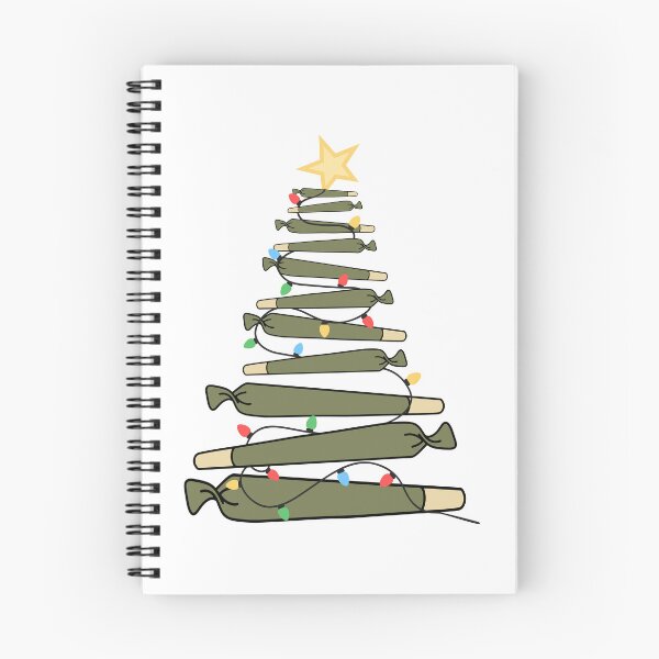 Item preview, Árbol de Navidad con luces de marihuana: arte festivo para fumadores de marihuana designed and sold by Cannaxes Studio.