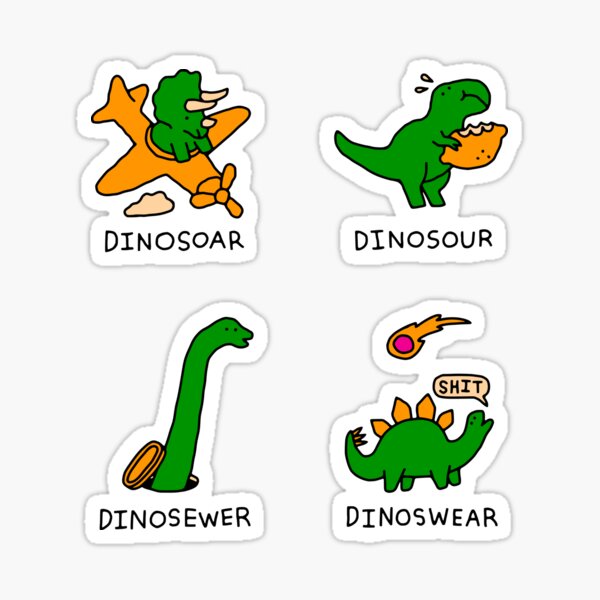 Aperçu de l'œuvre Jeux de mots sur les dinosaures ! créée et vendue par obinsun.