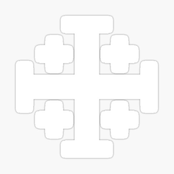 Artikelvorschau, Jerusalemkreuz, fünffältiges Kreuz entworfen und verkauft von Ice-Tees.
