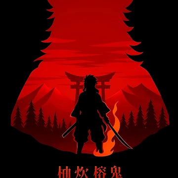 Artwork thumbnail, Rengoku demon slayer by pinedamikeb