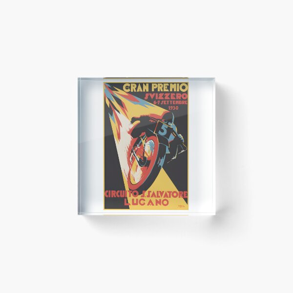 Item preview, Póster de la carrera de motos del Gran Premio de Suiza de Lugano de 1930 designed and sold by CharlieDesings.