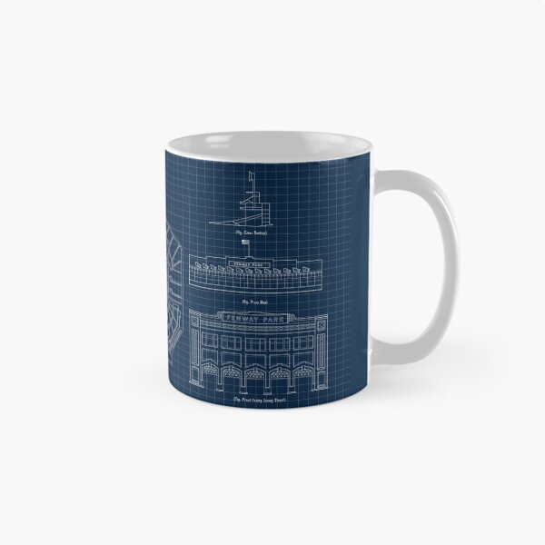 Item preview, Fenway Park. The Cathedral of Baseball (Navy Blueprint) designed and sold by BGALAXY.