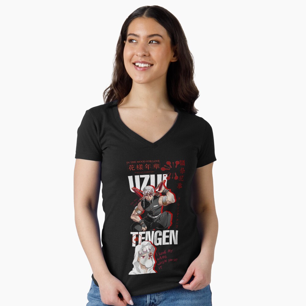 Item preview, Fitted V-Neck T-Shirt designed and sold by pinedamikeb.
