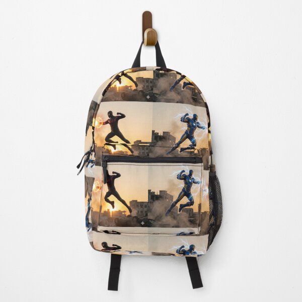 Item preview, Two superheroes clashing mid-air with energy powers colliding designed and sold by JOTAMIKE.