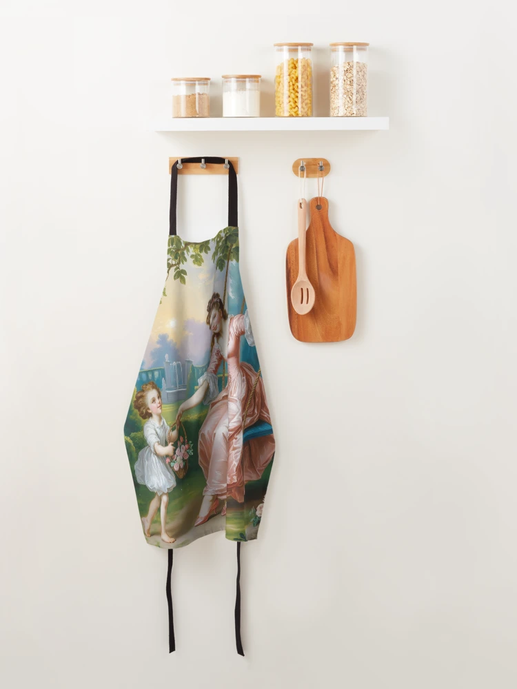 Thumbnail 4 of 6, Apron, Rococo Painting Swing designed and sold by Tamas Das.