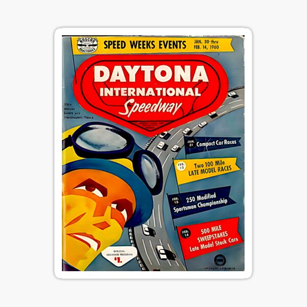 Item preview, Póster vintage de Daytona Beach de 1960 designed and sold by Helios Be. Lavsh.